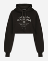 DOLCE & GABBANA JERSEY HOODIE WITH DOLCE&GABBANA LOGO LETTERING