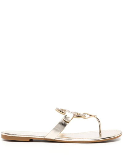 Tory Burch Miller Pave Slipper In Metallic