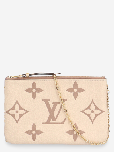 Pre-owned Louis Vuitton Leather Shoulder Bag In Beige