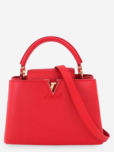 Pre-owned Louis Vuitton Leather Shoulder Bag In Red