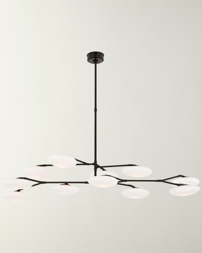 Visual Comfort Signature Brindille Extra Large Two-tier Chandelier By Champilamaud In Black