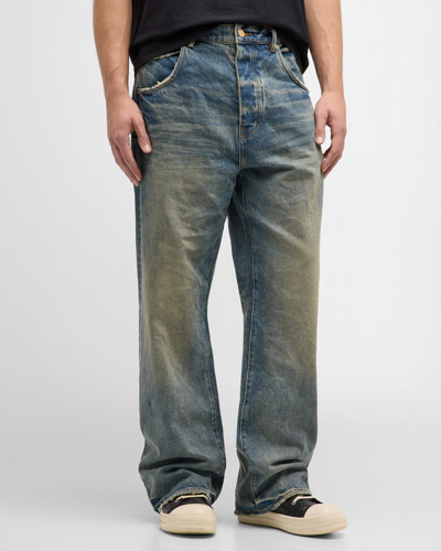 Purple Men's Relaxed Vintage Dirty Jeans