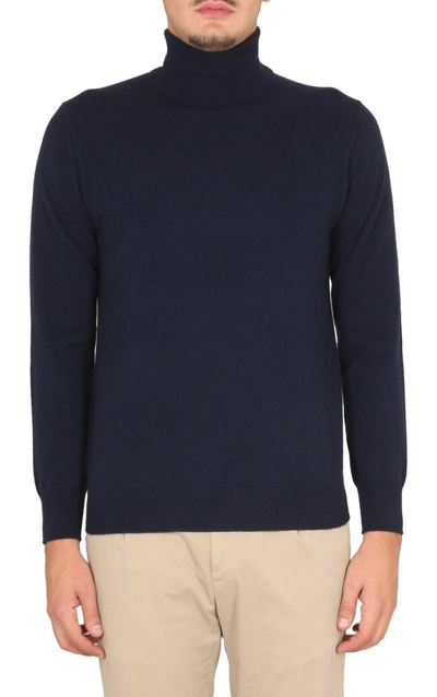 Aspesi Turtleneck Sweater In Blue