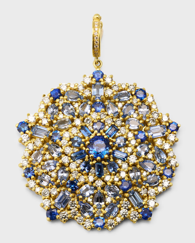 Tanya Farah Arabian Nights Ceylon Sapphire And Diamond Enahancer In Multi