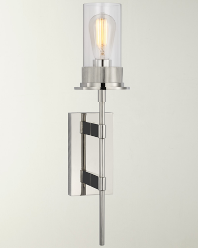 Visual Comfort Signature Beza Large Tail Polished Nickel Sconce By Ray Booth In Metallic