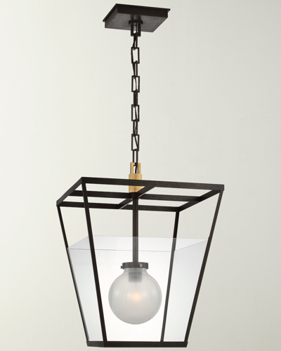 Visual Comfort Signature Illume 18" Warm Iron Lantern By Ray Booth In Black