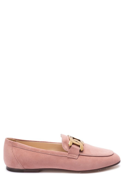 Tod's Kate Buckle Detail Loafers In Pink