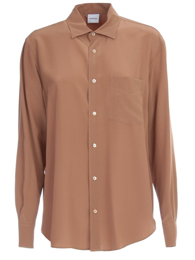 Aspesi Buttoned Long In Brown
