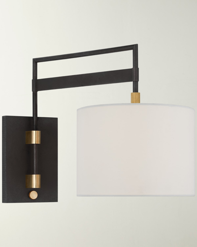 Visual Comfort Signature Gael Medium Articulating Wall Light By Ray Booth In White