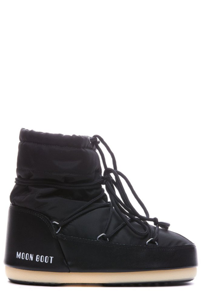 Moon Boot Padded Lace In Black
