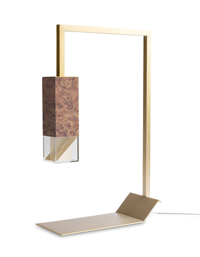 Formaminima Designer Decor & Lighting Lamp/two Wood Revamp Ed. 02 In Brown