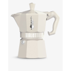 Bialetti Cream Moka Express Exclusive Three-cup Aluminium Espresso Maker In Cream