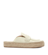 JW ANDERSON JW ANDERSON LEATHER ESPADRILLE LOAFER MULES