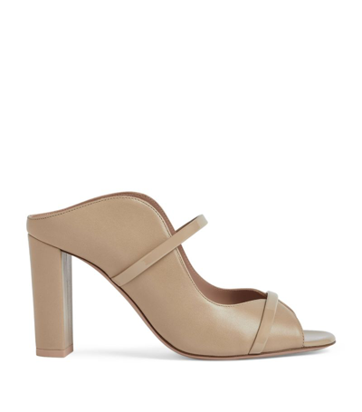 Malone Souliers By Roy Luwalt Malone Souliers Leather Norah Mules 85 In Neutrals