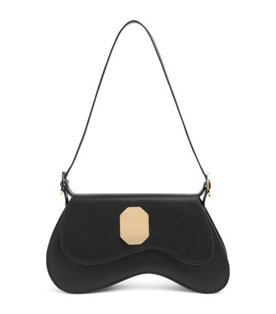 Malone Souliers By Roy Luwalt Malone Souliers Small Leather Divine Shoulder Bag In Black