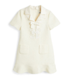 SELF-PORTRAIT BOW-FRONT COLLARED DRESS (3-12 YEARS)