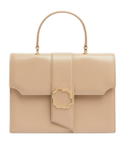 Malone Souliers By Roy Luwalt Malone Souliers Medium Leather Audrey Top-handle Bag In Camel