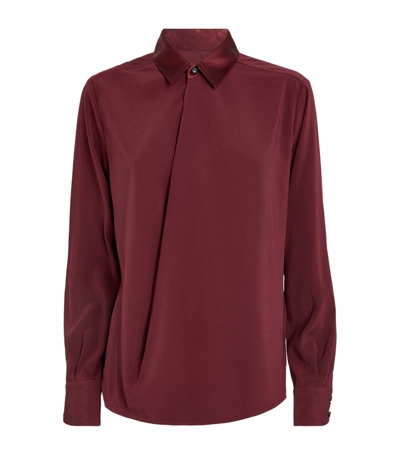 Rag & Bone Phillipa Blouse In Burgundy