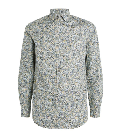 Paul Smith Liberty Print Floral Shirt In Green