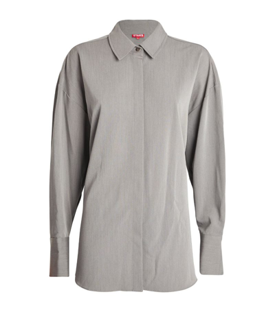 Staud Colton Shirt In Grey