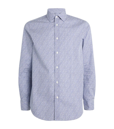 Paul Smith Liberty Print Floral Shirt In Blue