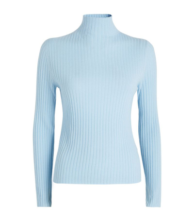 Arch 4 Organic Cashmere Ribbed Ariana Jumper In Blue