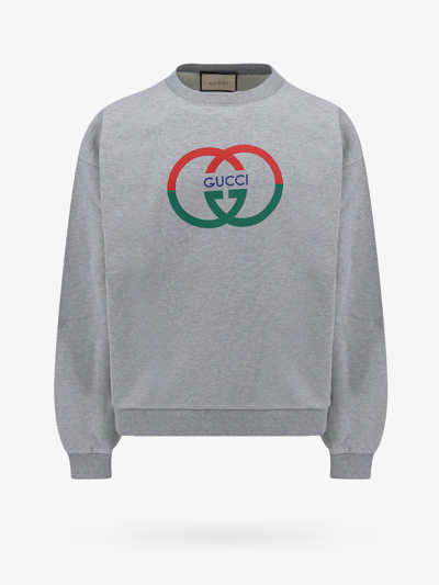 Gucci Cotton Jersey Printed Sweatshirt In Green