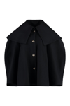 Nina Ricci Single-breasted Wool Coat In Black