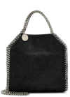 Stella Mccartney The Falabella Medium Faux Brushed-leather Shoulder Bag In Black