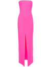 Solace London Strapless Maxi Dress In Fuchsia