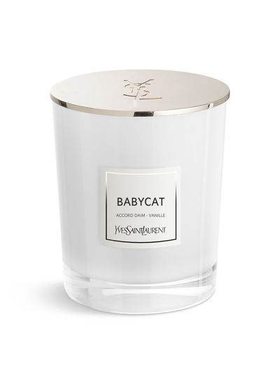 Ysl Le Waistcoatiaire Des Parfums Babycat Candle 165g In White