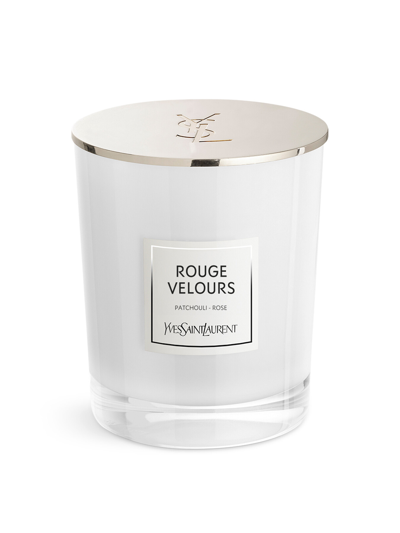 Ysl Le Waistcoatiaire Des Parfums Rouge Velours Candle 165g In White
