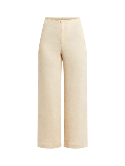 By Malene Birger Marchei Wide-leg Pants In Crema