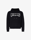 Dsquared2 Black Hoodie With Graffiti Logo Print In Cotton Man In Black