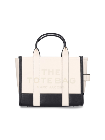 Marc Jacobs "the Colourblock" Media Tote Bag In White