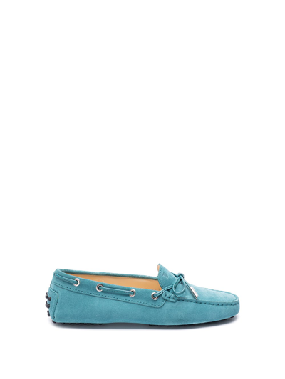 Tod's `gommino Driving` Loafers In Green