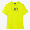 EA7 EA7 EMPORIO ARMANI TEEN BOYS GREEN COTTON EA7 T-SHIRT