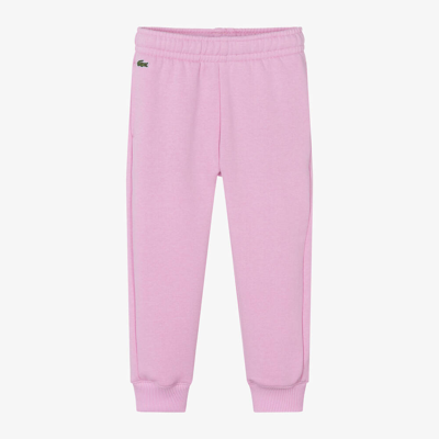 Lacoste Kids' Girls Pink Organic Cotton Joggers