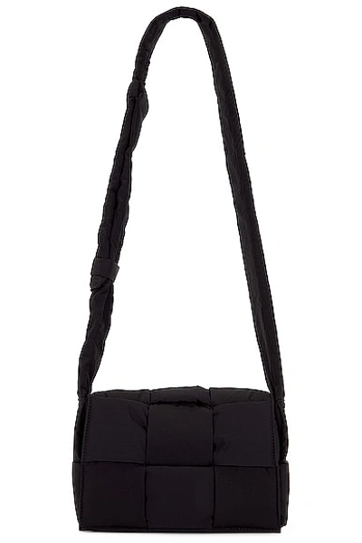 Bottega Veneta Intrecciato Light Paper Borsa In Black & Silver
