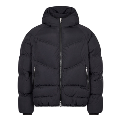 Cole Buxton Hooded Insulated Jacket In Black