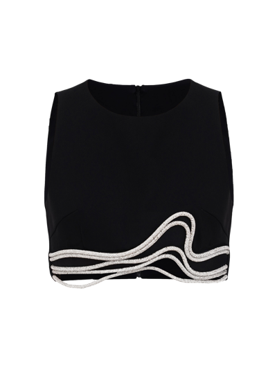 Nds The Label Cutout Embellished Top In Black