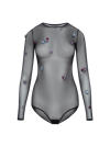 Nds The Label Embellished Mesh Bodysuit In Black