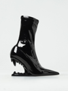 Gcds Morso 120mm Vinyl Ankle Boots In Black