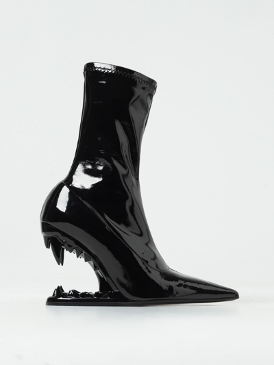 Gcds Morso 120mm Vinyl Ankle Boots In Black