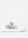 Vivienne Westwood Plimsoll Orb-print Canvas Sneakers In White