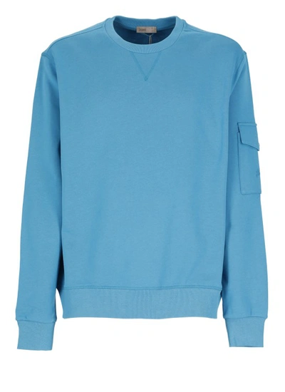 Herno Resort Sweatshirt In Cotton Sweater In Blue