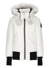 Moose Knuckles Debbie Bomber Jacket Wintercoat In White
