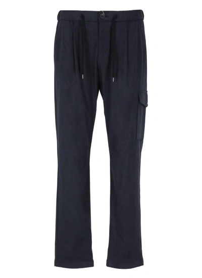 Herno Resort Hose In Wildlederoptik - Male Hosen Resort-blau Xxl In リゾートブルー