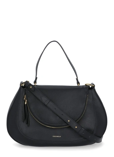 Coccinelle Sole Shoulder Bag In Black