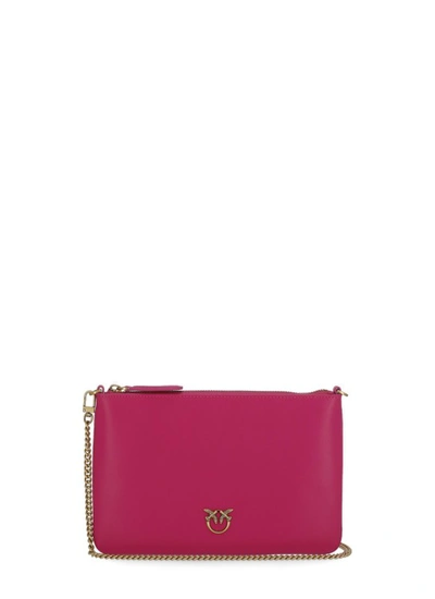 Pinko Flat Classic Pochette In Pink